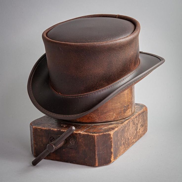 Leather Top Hat