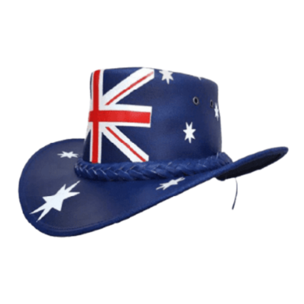 Australian Flag Cowboy Hat – Patriotic Western Style Hat
