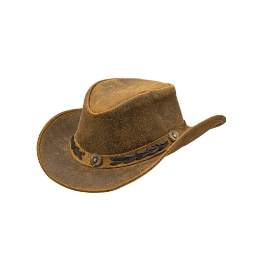 Brown cowboy hat for men with classic western design
