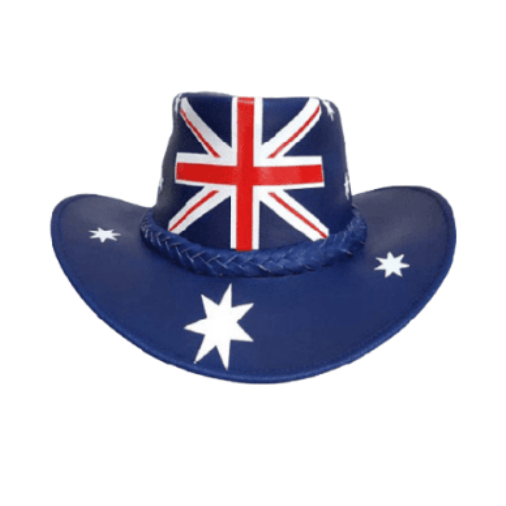 Cowboy Hat with Australian Flag Design – Perfect for National Pride






