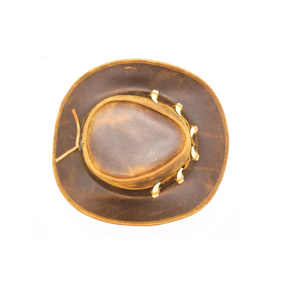 Crocodile band leather hat for men and women
