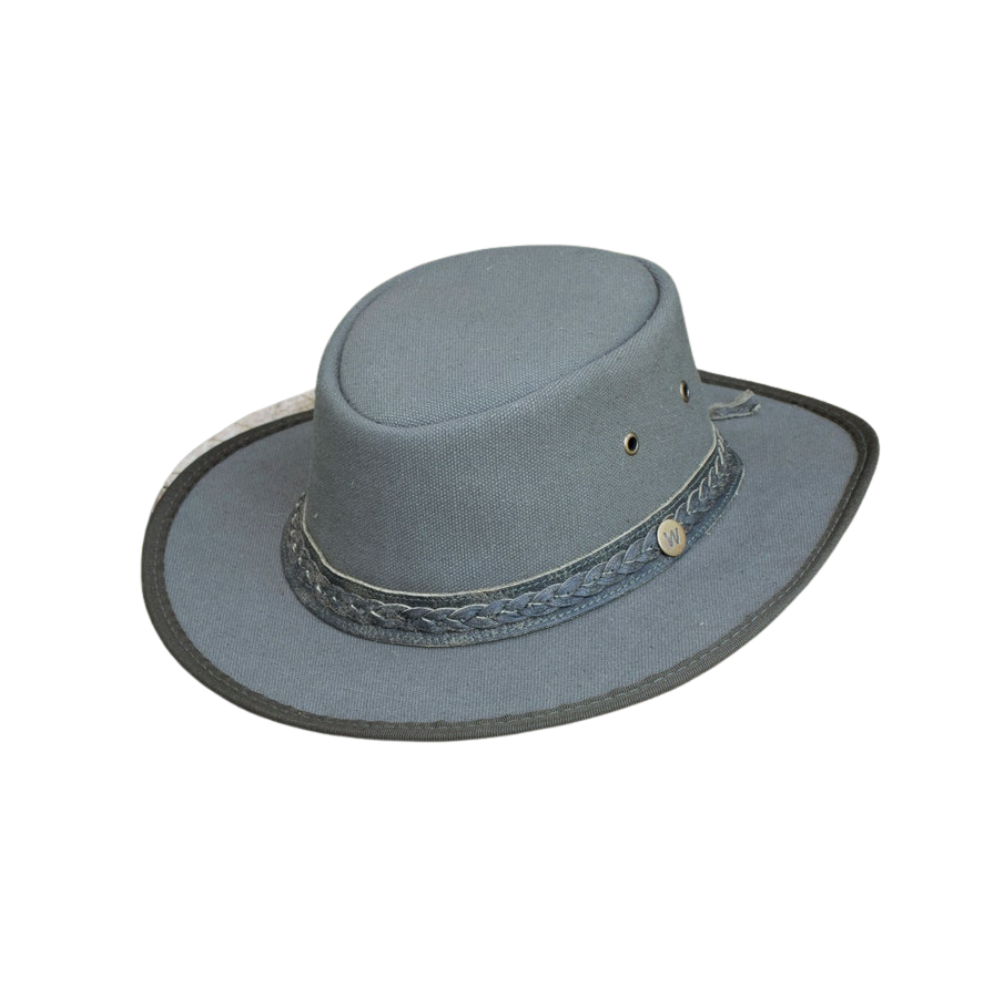 Thick waxed canvas cowboy hat for men and women
