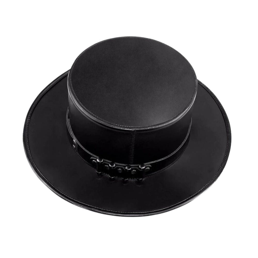 Women’s Steampunk Top Hat with Decorative Gears
